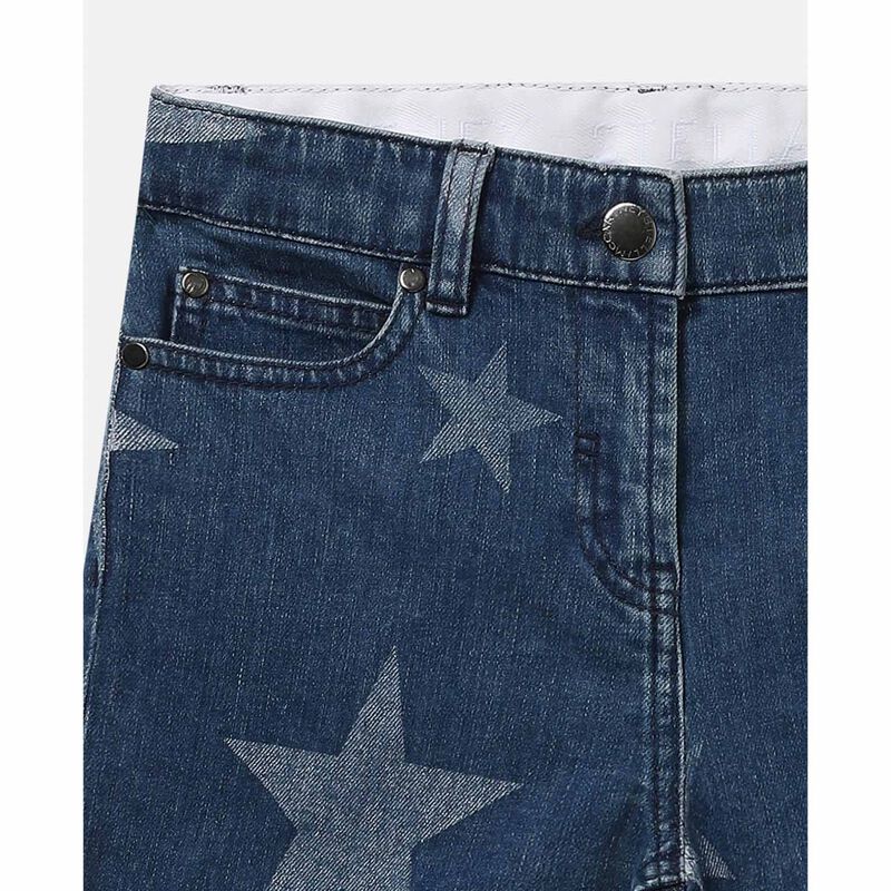 Stella McCartney Star Print Denim Shorts image number 2